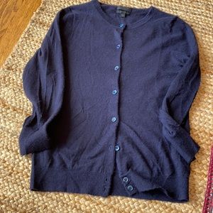 J.Crew Featherweight Navy Cardigan
